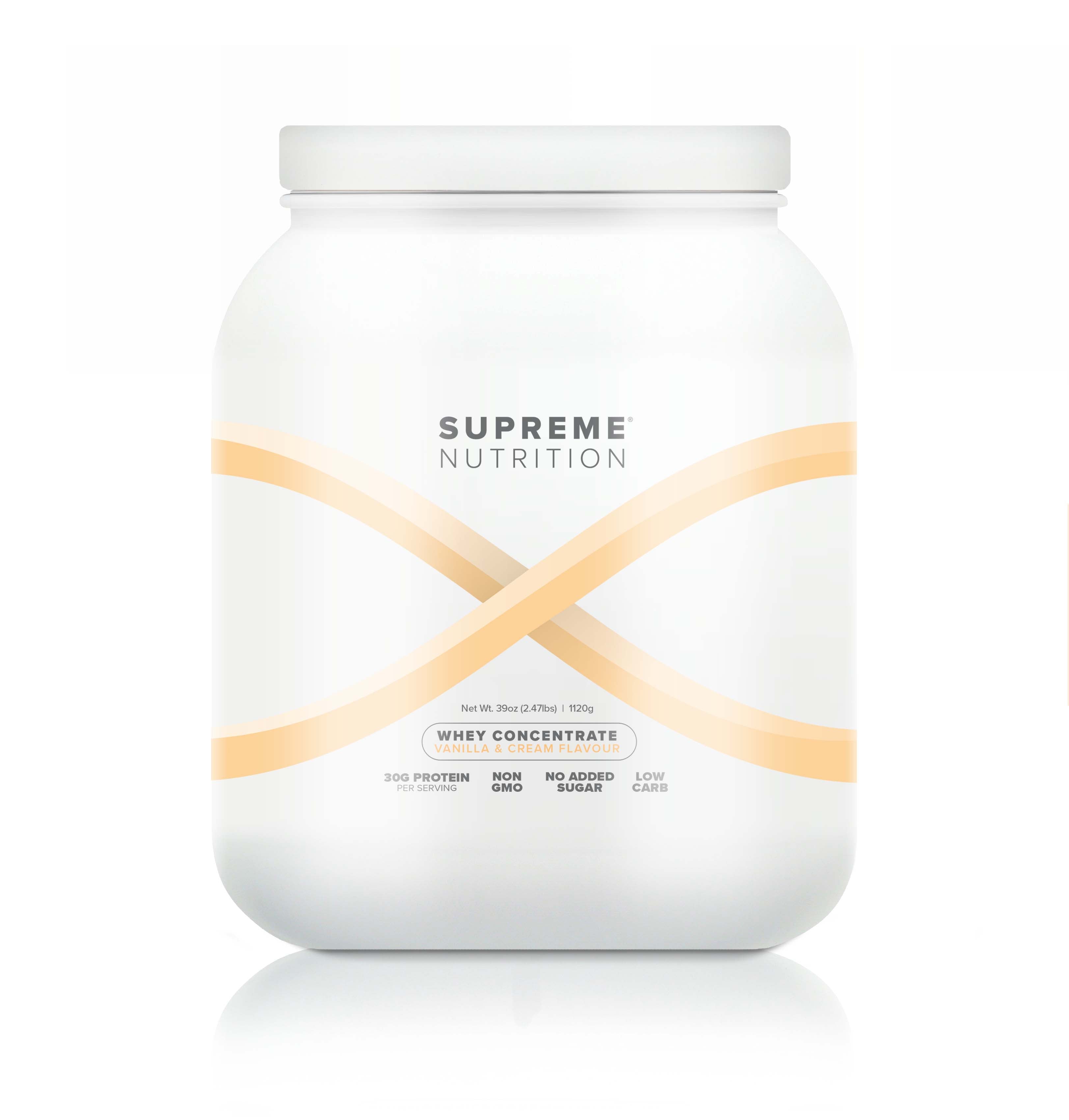 Supreme Whey Concentrate Protein - Vanilla & Cream